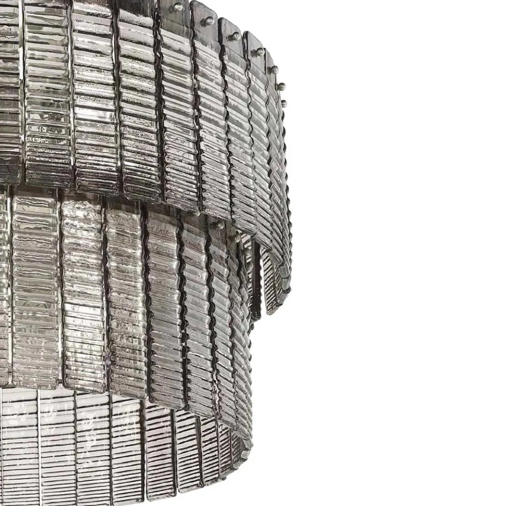 Moderne Hängelampe aus handgefertigtem Luxusglas Made in Italy - Valadier