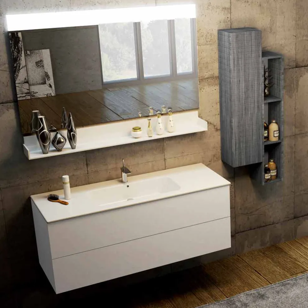 Moderne hängende Badezimmerkomposition made in Italy, Bari