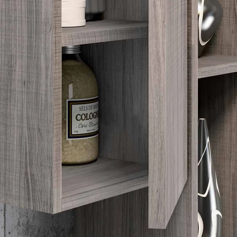 Moderne hängende Badezimmerkomposition made in Italy, Bari