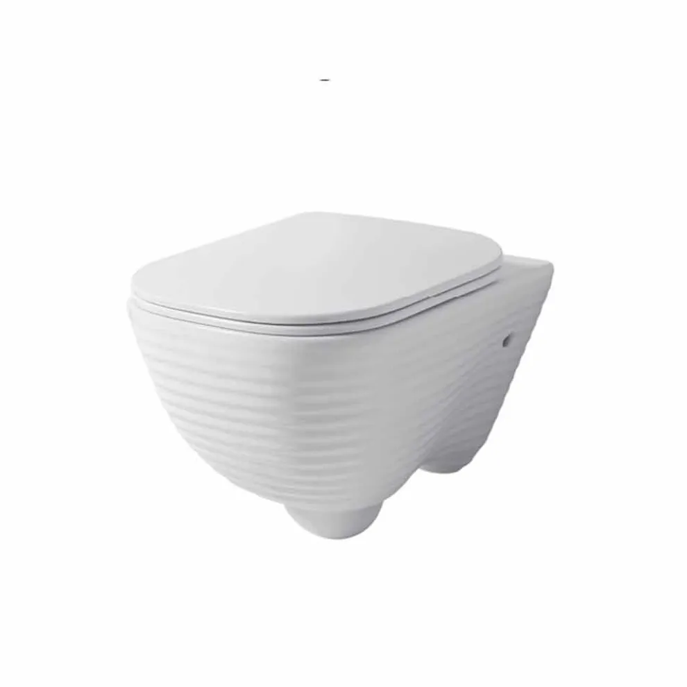 Moderne Hängetoilettenvase aus weißer oder farbiger Keramik Trabia