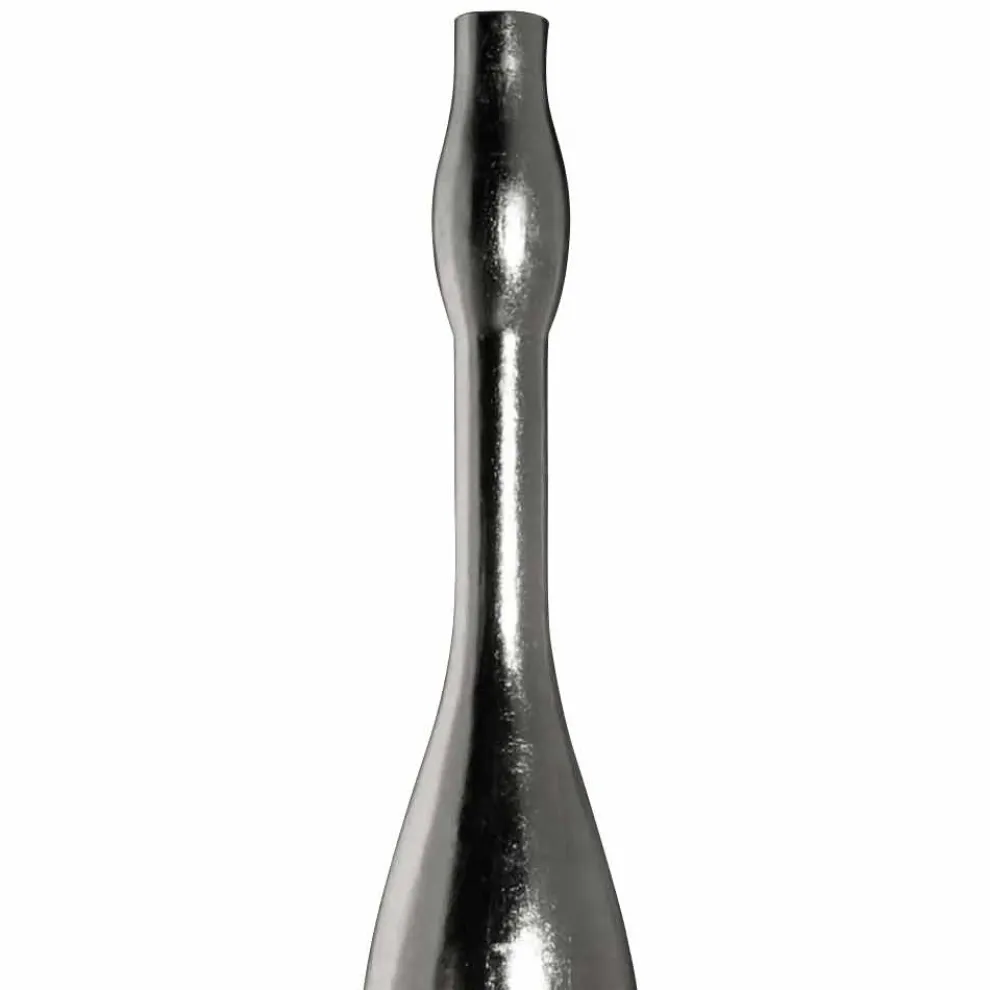 Moderne hohe Vase in Resin Gold oder Silver Leaf Finish Made in Italy - Quarz