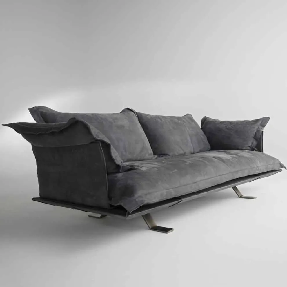 Moderne Ledercouch Shita 170, 220 oder 250 cm