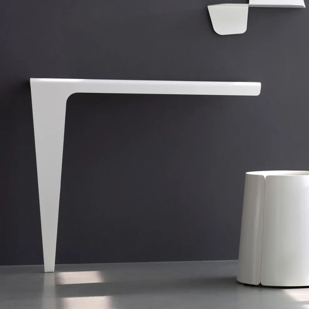 Moderne Minimal Design Konsole aus farbigem Metall Made in Italy - Benjamin