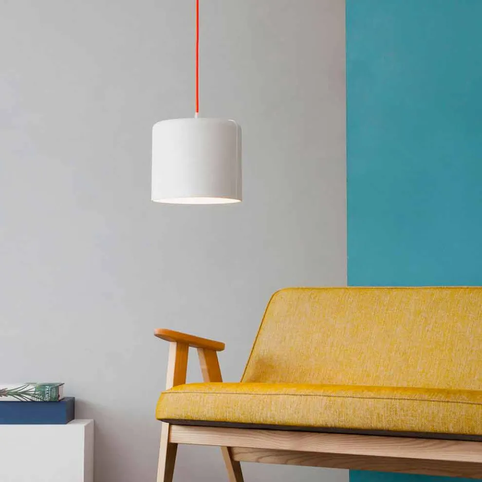 Moderne Pendelleuchte In-es.artdesign Candle 2 aus farbigem Laprene