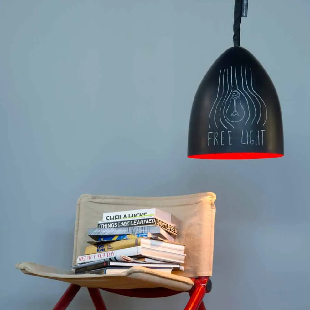 Moderne Pendelleuchte In-es.artdesign Flower S Resin Blackboard