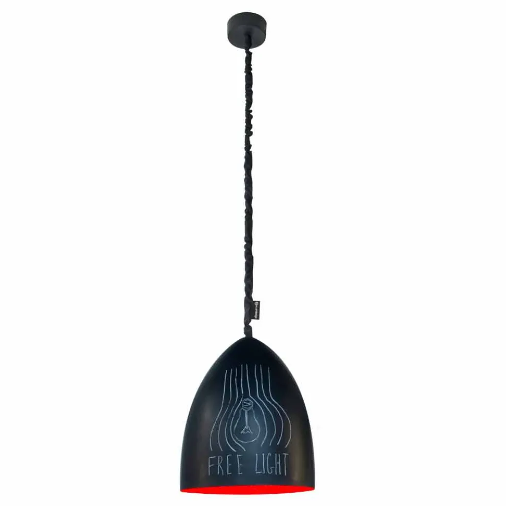 Moderne Pendelleuchte In-es.artdesign Flower S Resin Blackboard