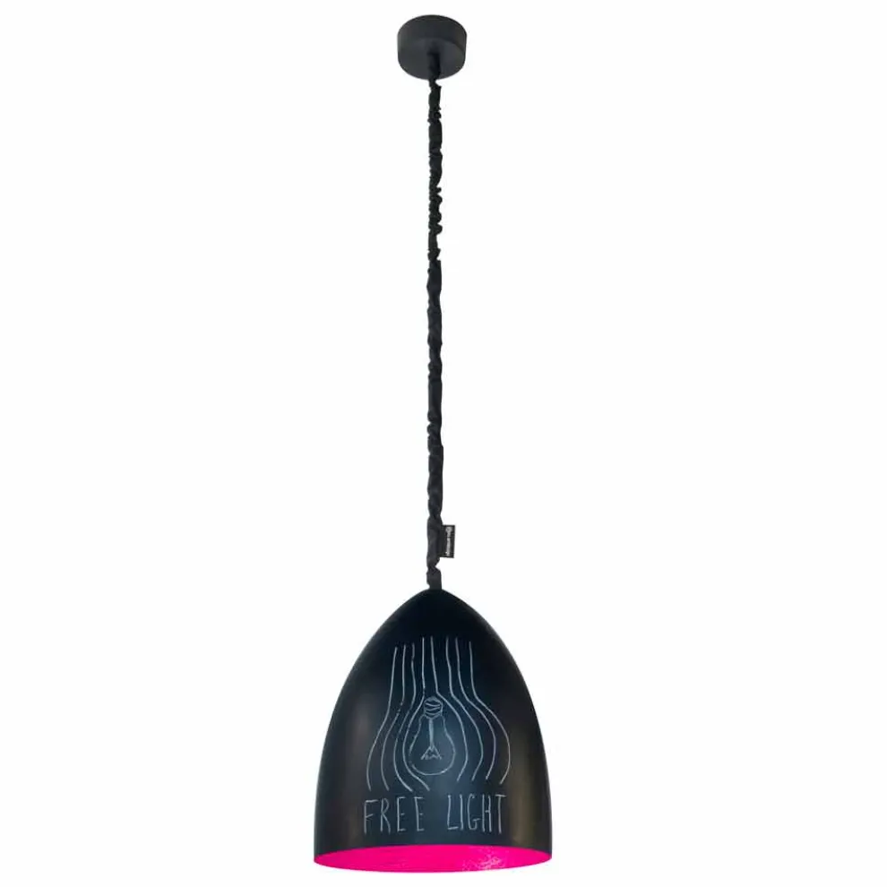 Moderne Pendelleuchte In-es.artdesign Flower S Resin Blackboard