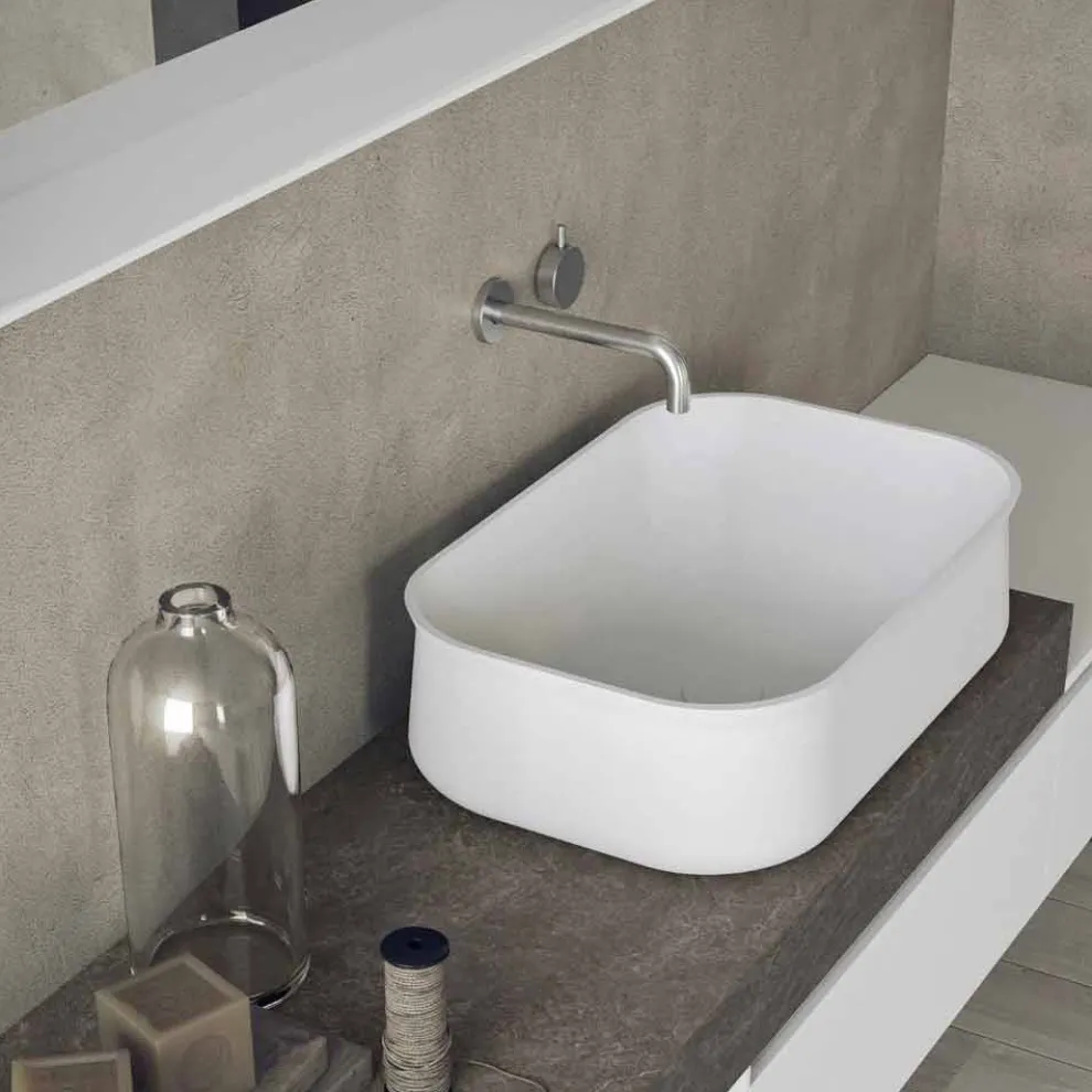 Moderne und hängende Zusammensetzung von Design-Badmöbeln - Callisi2