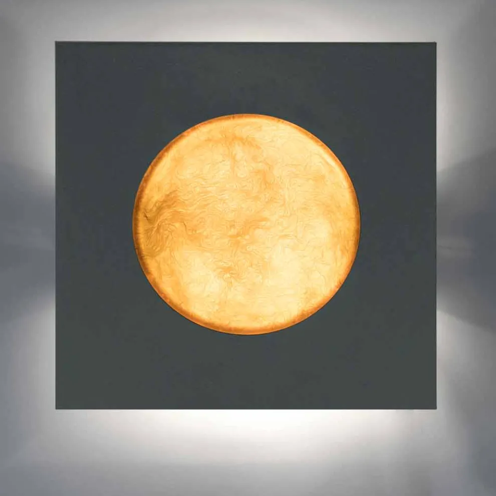 Moderne Wandlampe In-es.artdesign Waschmaschine aus Nebulite