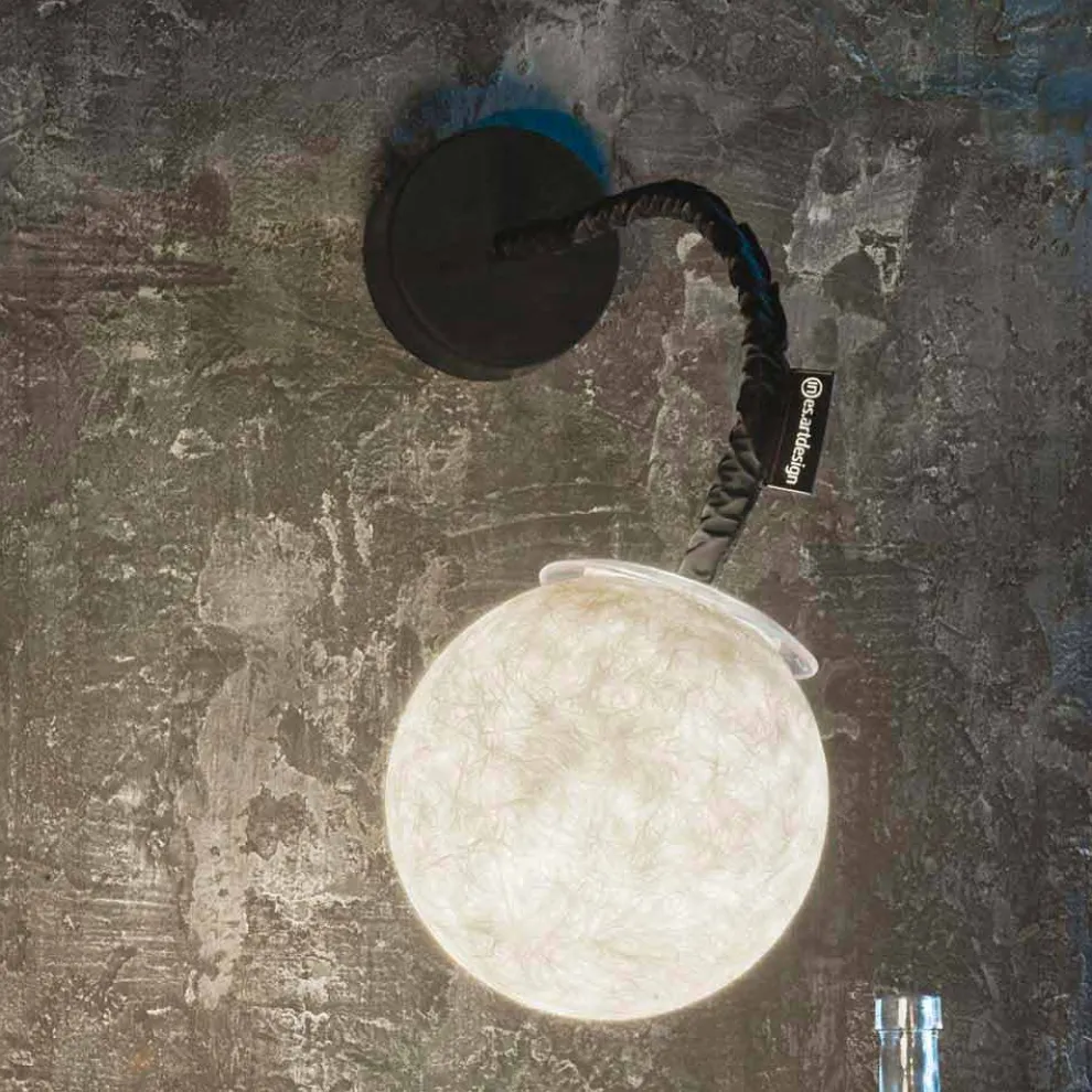 Moderne Wandleuchte In-es.artdesign Micro Luna Nebulite Wandleuchte