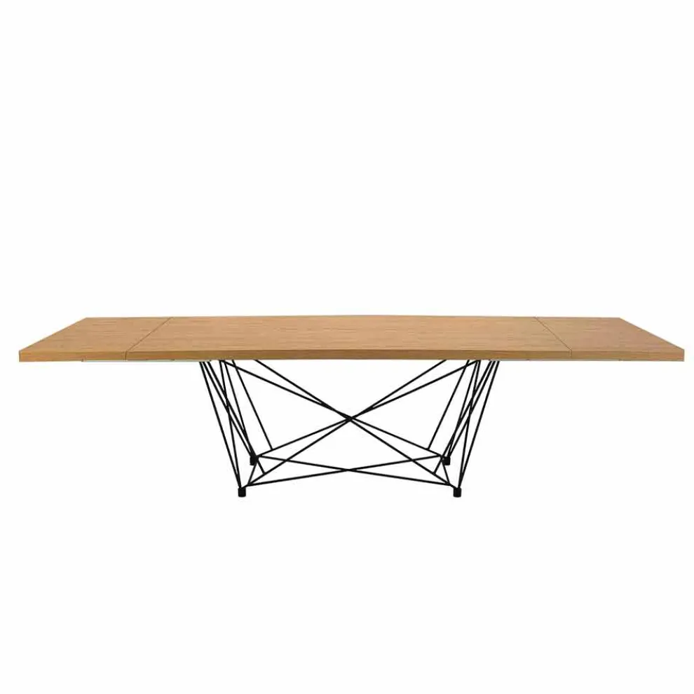 Moderner ausziehbarer 14-Sitzer-Tisch mit Laminatplatte, hergestellt in Italien – Ezzellino