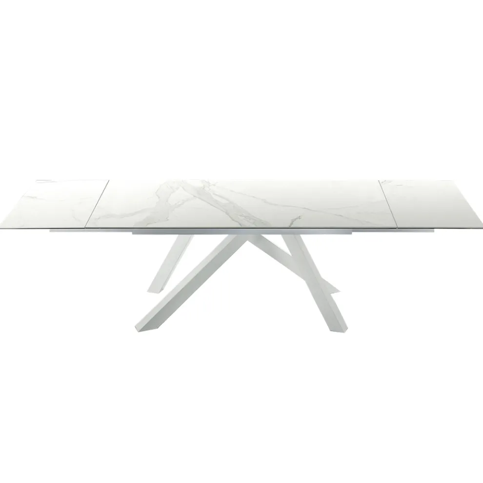 Moderner ausziehbarer Tisch bis 278 cm aus Keramik, hergestellt in Italien – Settimmio