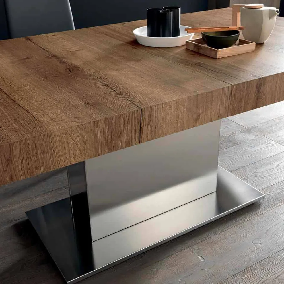 Moderner ausziehbarer Tisch Bis zu 480 cm aus Holz Made in Italy - Michael