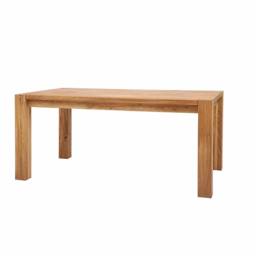 Moderner Ausziehtisch in Eiche massiv, L180 / 280xP100cm, Jacob