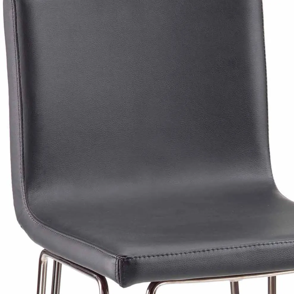 Moderner Design Hocker mit hoher Rückenlehne Calo, H. 97 cm, made in Italy