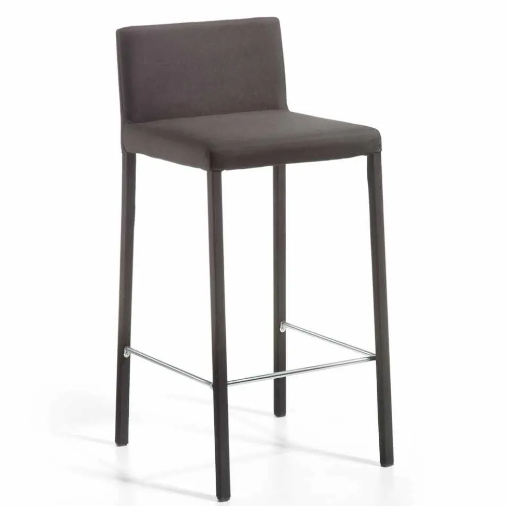 Moderner Design Hocker mit Rücken H. 86 cm Alwyn, made in Italy