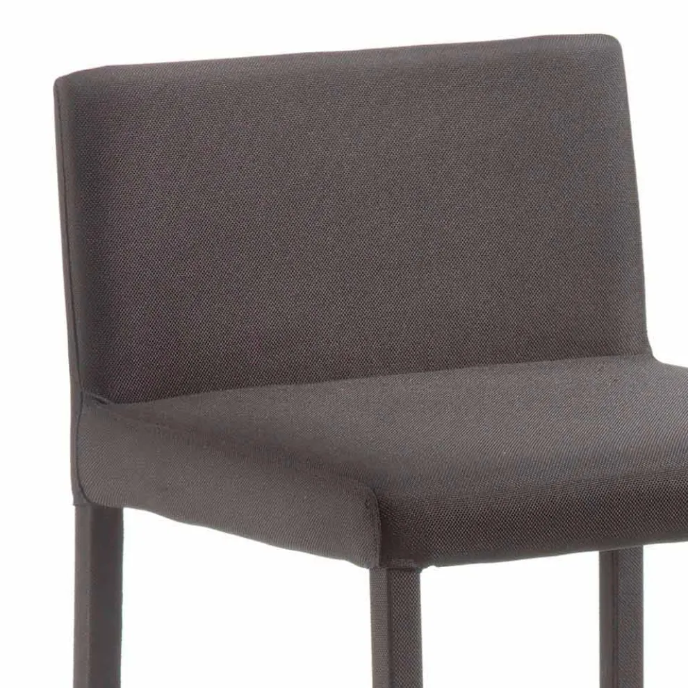 Moderner Design Hocker mit Rücken H. 86 cm Alwyn, made in Italy