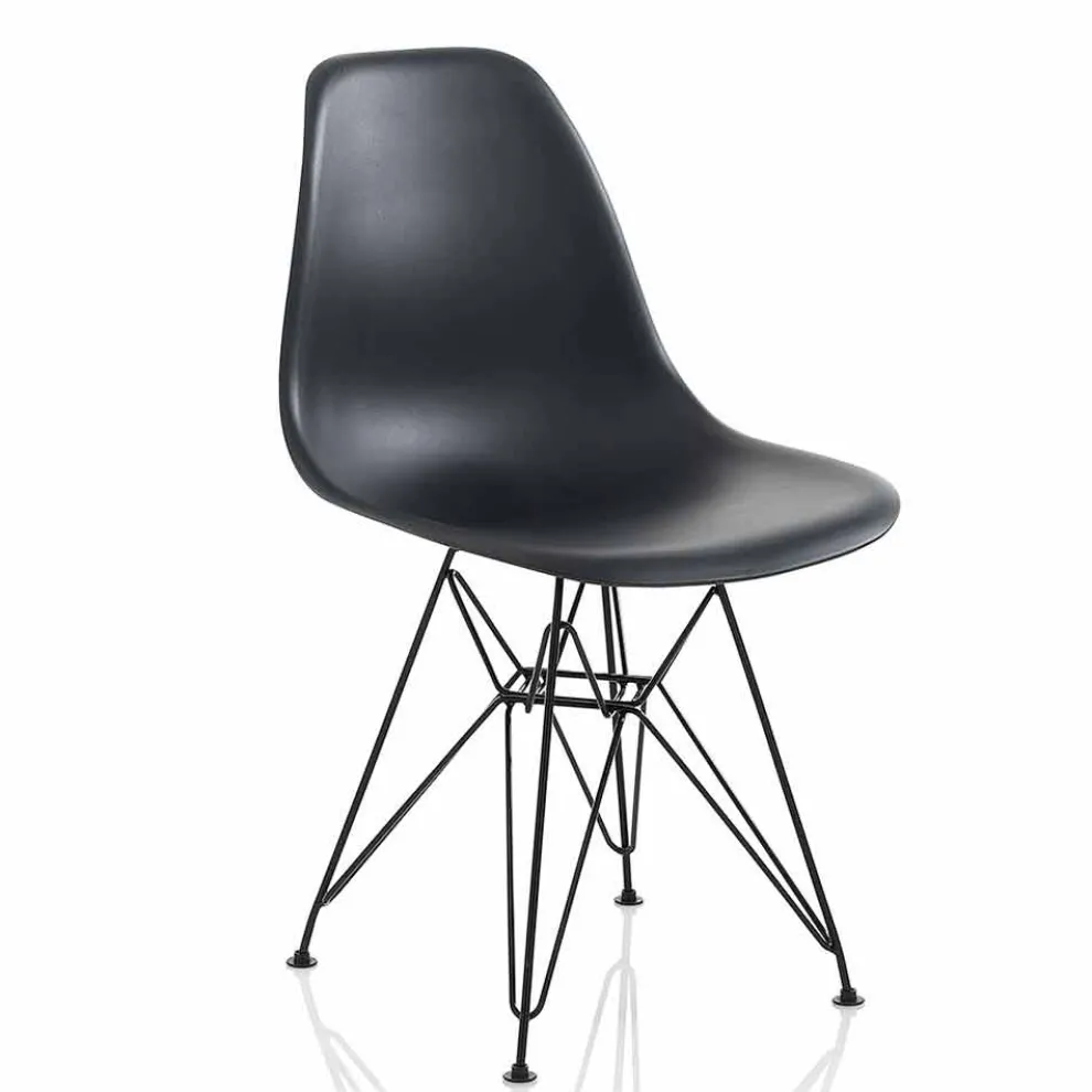 Moderner Esszimmerstuhl aus Polypropylen und Metall, 4 Stück - Chiazza