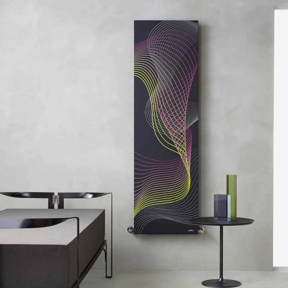 Moderner hydraulischer Wandkühler aus Stahl mit 839 Watt Dekoration - Kelvin