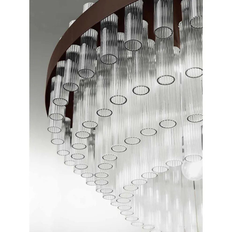 Moderner italienischer Luxus-Kronleuchter aus mundgeblasenem Glas - Maesta