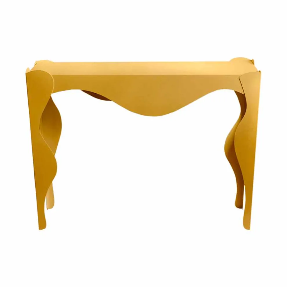 Moderner Konsolentisch aus farbigem Eisen Made in Italy - Gertrude
