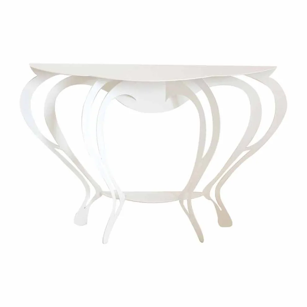 Moderner Konsolentisch aus farbigem Eisen Made in Italy - Barbata