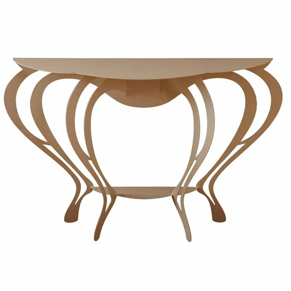 Moderner Konsolentisch aus farbigem Eisen Made in Italy - Barbata
