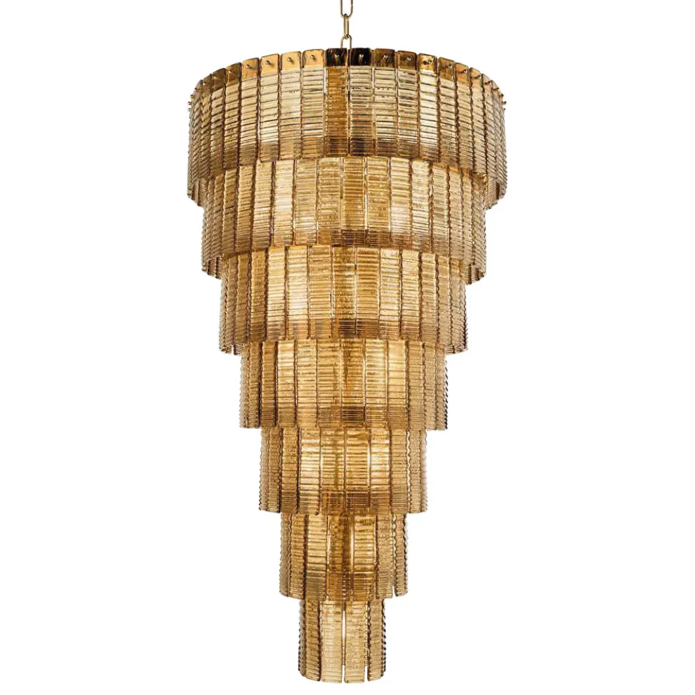 Moderner Kronleuchter 36 Lichter aus italienischem, handgefertigtem Luxusglas - Valadier