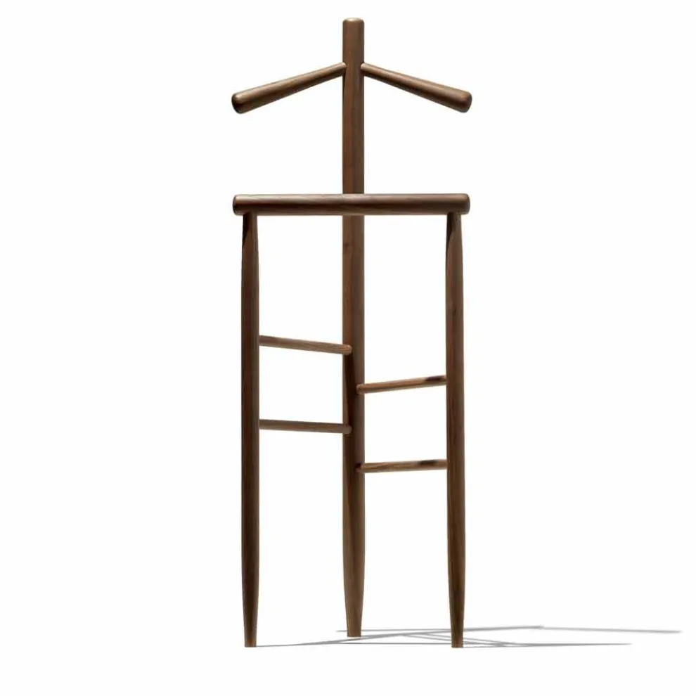 Moderner Parkservice aus massivem Walnussholz oder massiver Esche Made in Italy - Kora