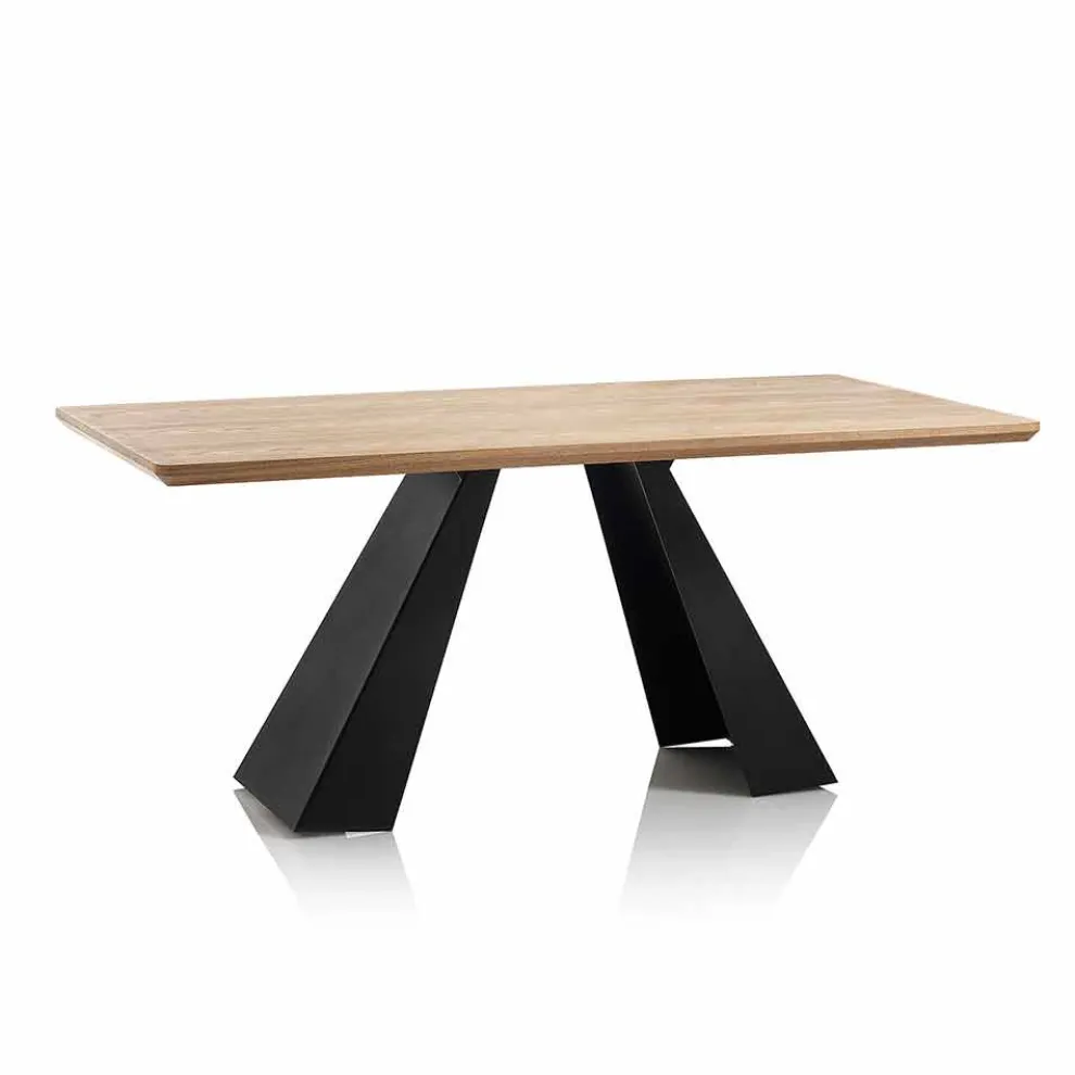 Moderner rechteckiger Esstisch mit Platte in Eichenfarbe Mdf - Volo