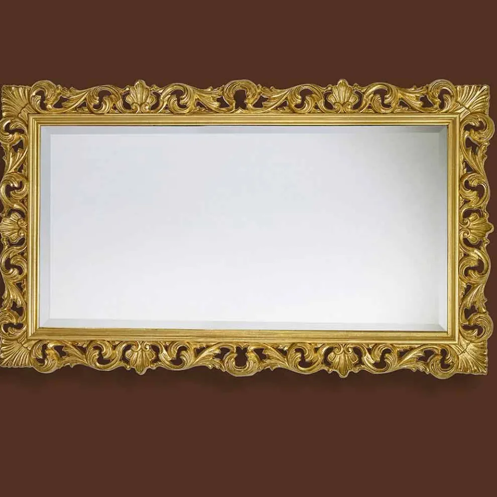 Moderner Spiegel handgefertigt aus Holz in Italien Nicol