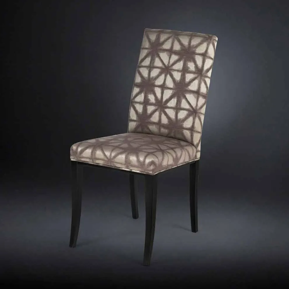 Moderner Stuhl im 2er Set mit schwarzen Holzbeinen Audrey