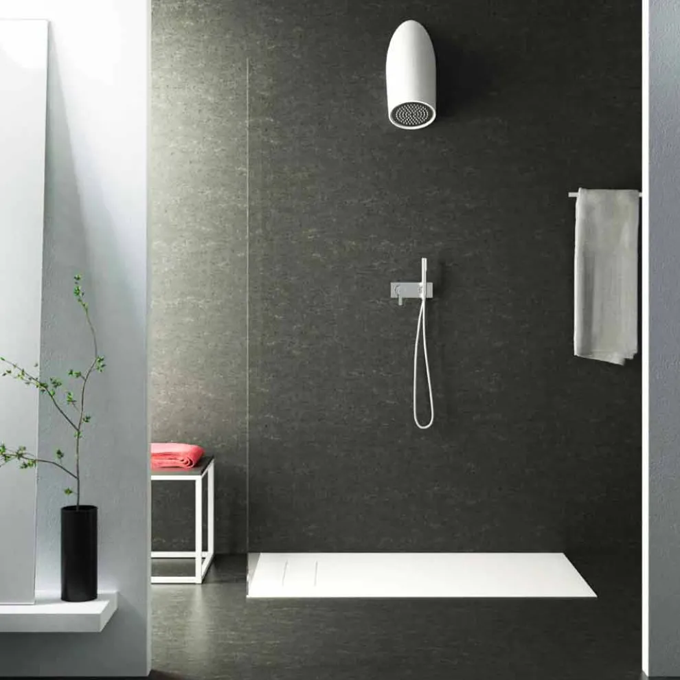 Moderner Wandmontierter Duchkopf aus Luxolid in Italien hergestellt, Rubano