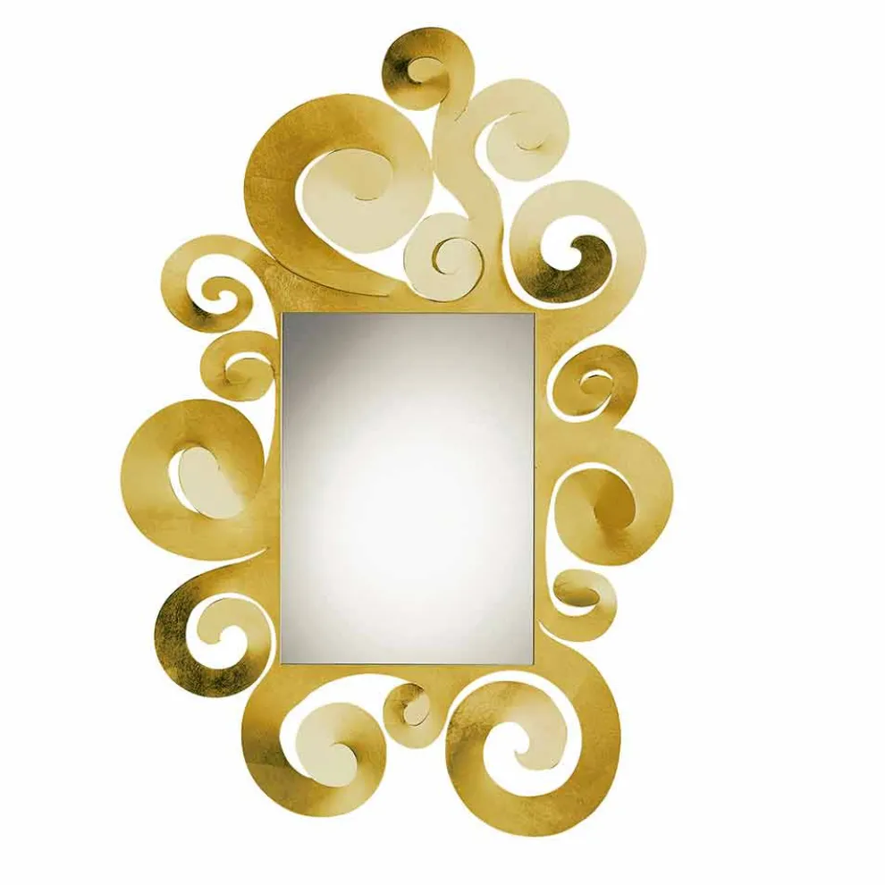 Moderner Wandspiegel aus farbigem Eisen Made in Italy - Tiziano