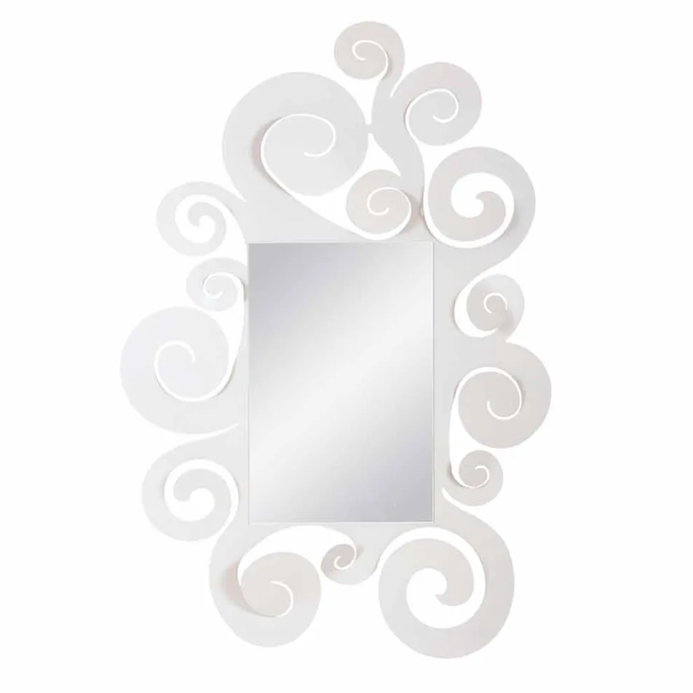 Moderner Wandspiegel aus farbigem Eisen Made in Italy - Tiziano