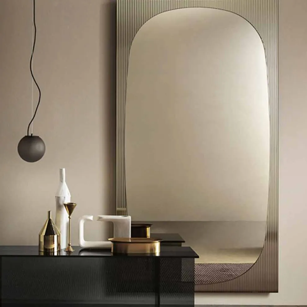 Moderner Wandspiegel mit Bronzespiegel Made in Italy - Bandolero