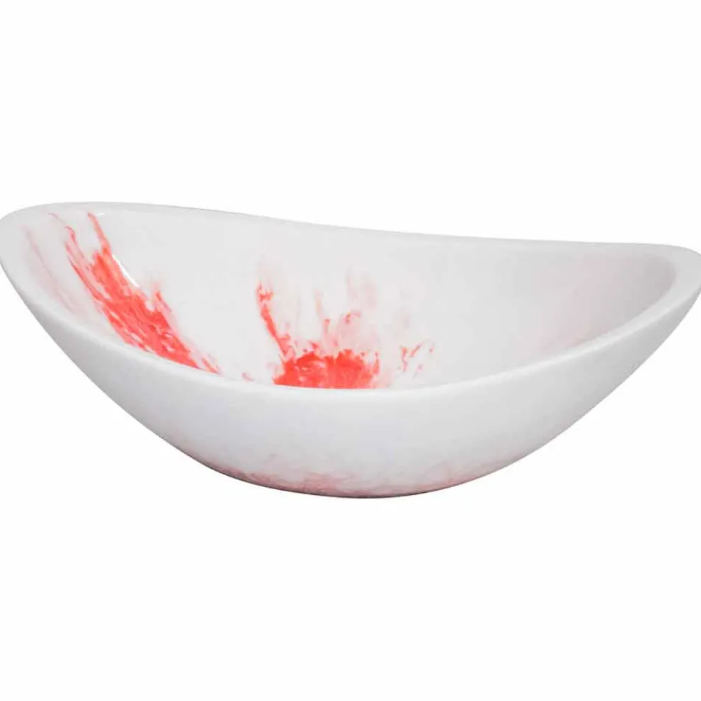 Modernes Aufsatzbecken aus weißem Harz - Marcedusa