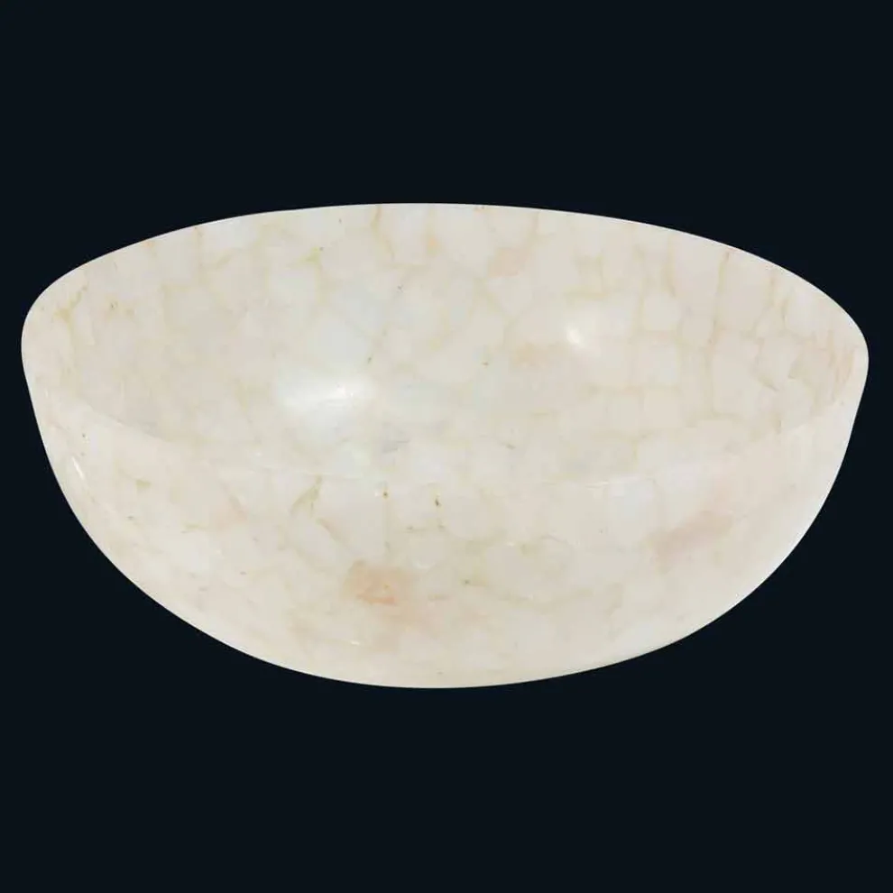 Modernes Aufsatzwaschbecken aus Quarzkristall Tala, Einzelstück