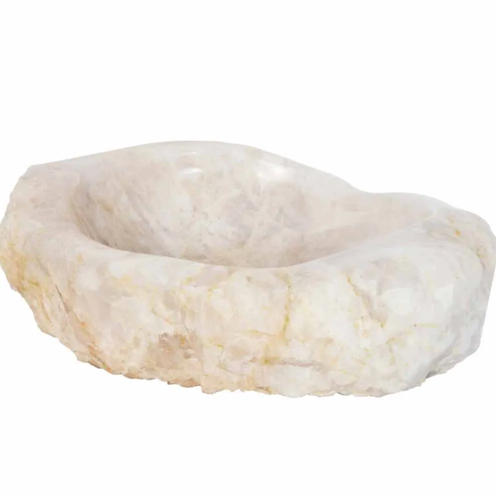 Modernes Aufsatzwaschbecken aus Quarzkristall Iva, handgemachtes Stück