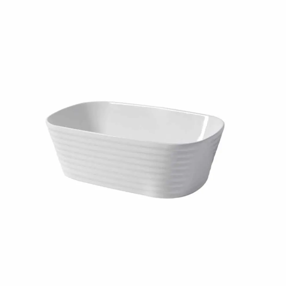 Modernes Aufsatzwaschbecken aus weißer oder farbiger Keramik Trabia