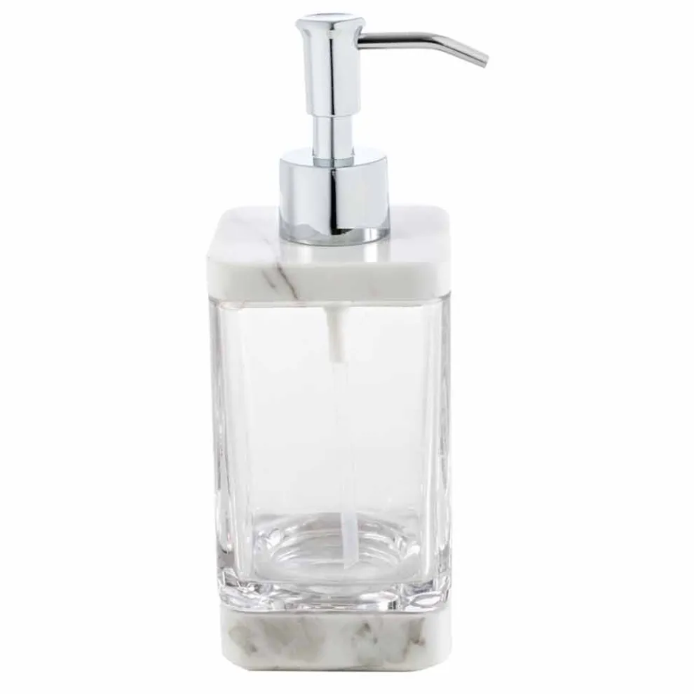 Modernes Badezimmerzubehör aus Calacatta-Marmor und Carona-Glas