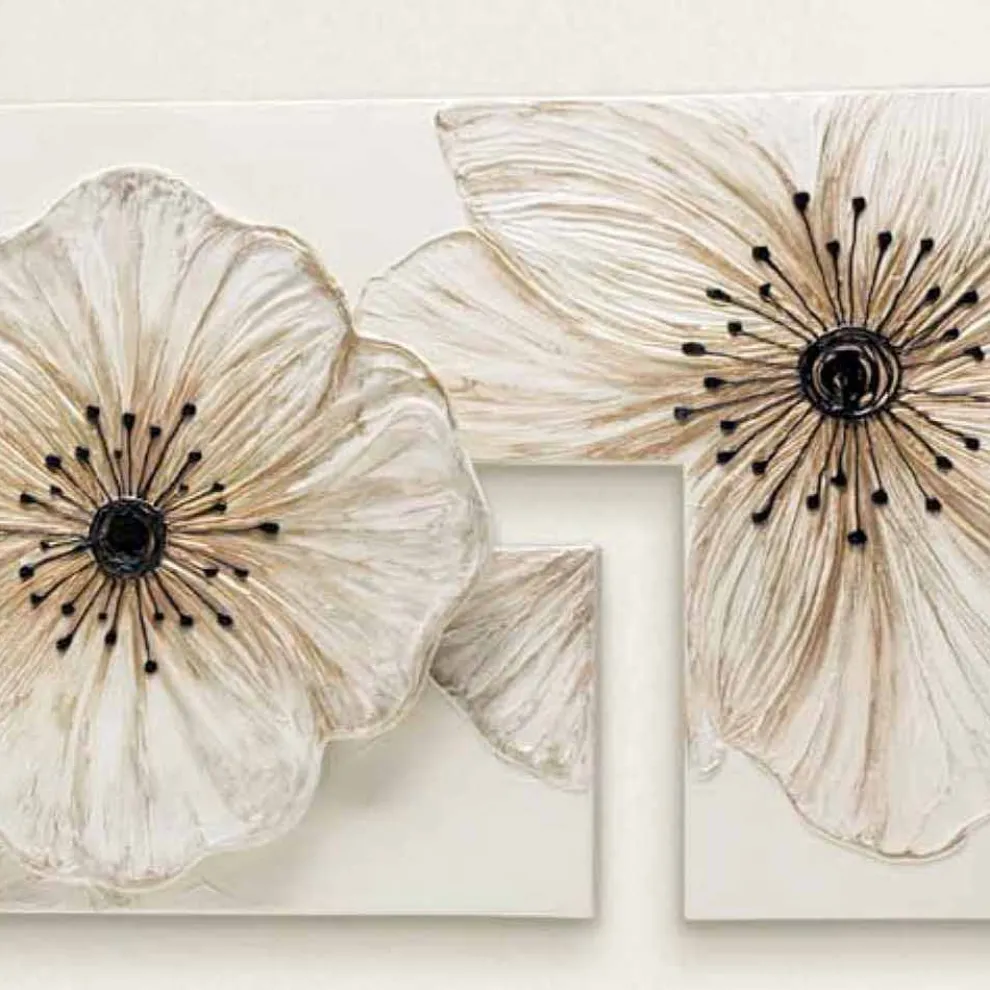 Modernes Blumenbild Petunia von Viadurini Decor Made in Italy