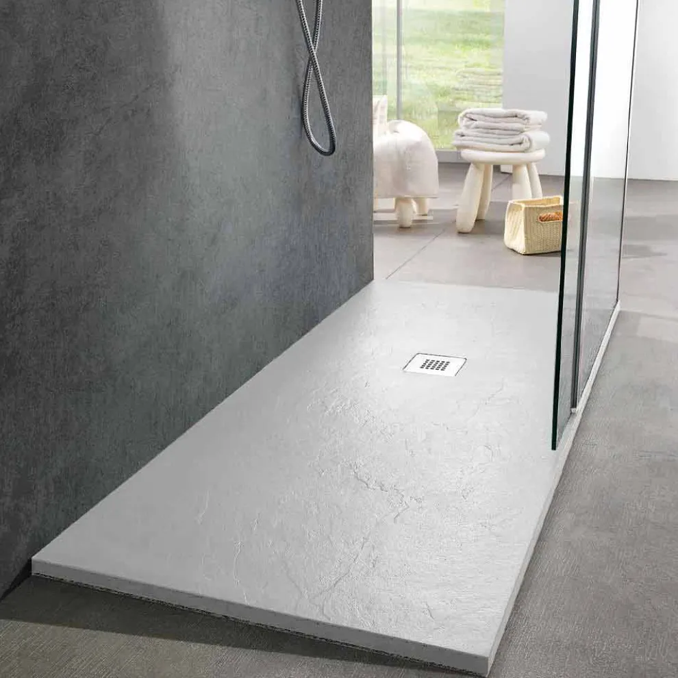Modernes Design Duschwanne 160x80 in Resin Slate Effect Finish - Sommo