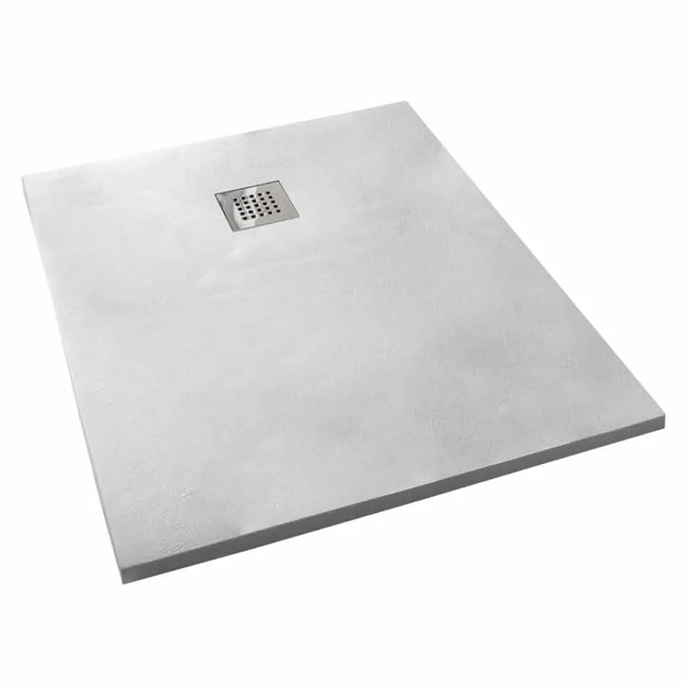 Modernes Design Duschwanne 120x70 aus Beton-Effekt-Harz - Cupio