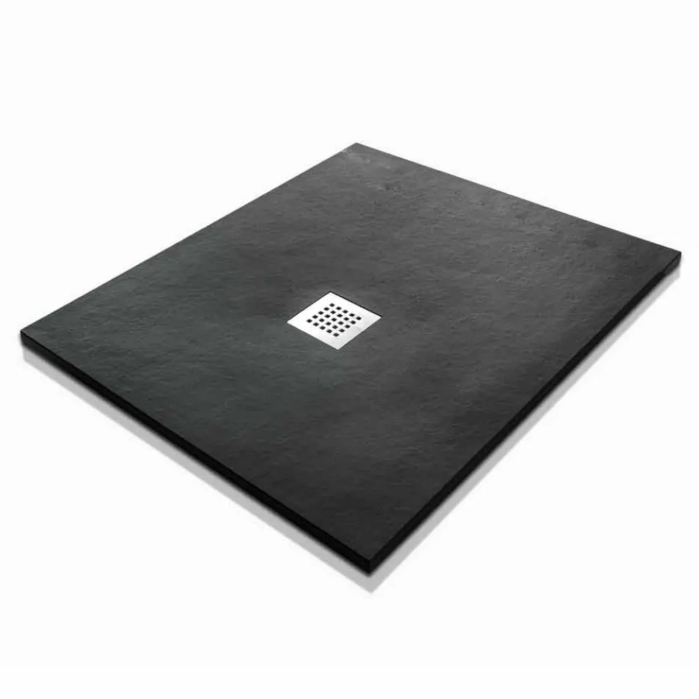 Modernes Design Duschwanne in Harz Steineffekt 100x70 - Domio