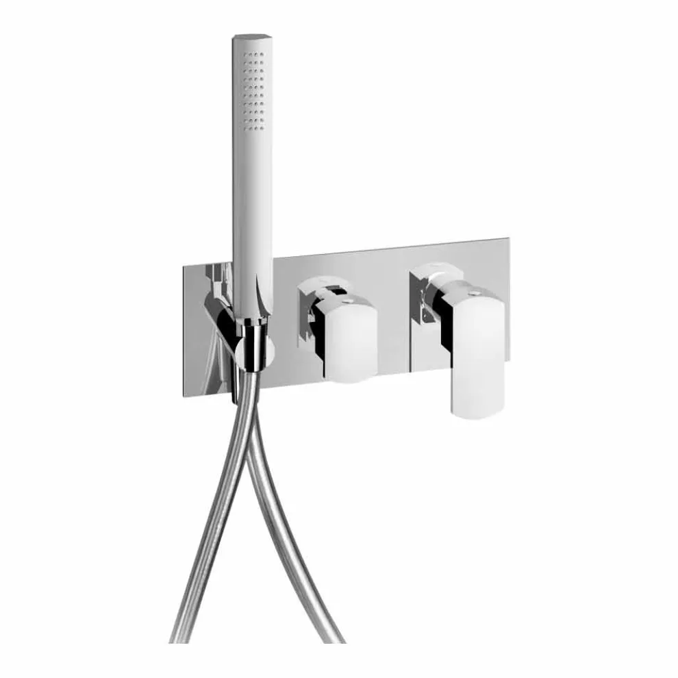 Modernes Design Eingebauter Duschmischer aus Messing Made in Italy - Sika