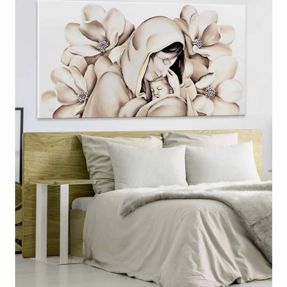 Modernes Design Gemälde in Relief auf Leinwand in Italien gefertigt Sole