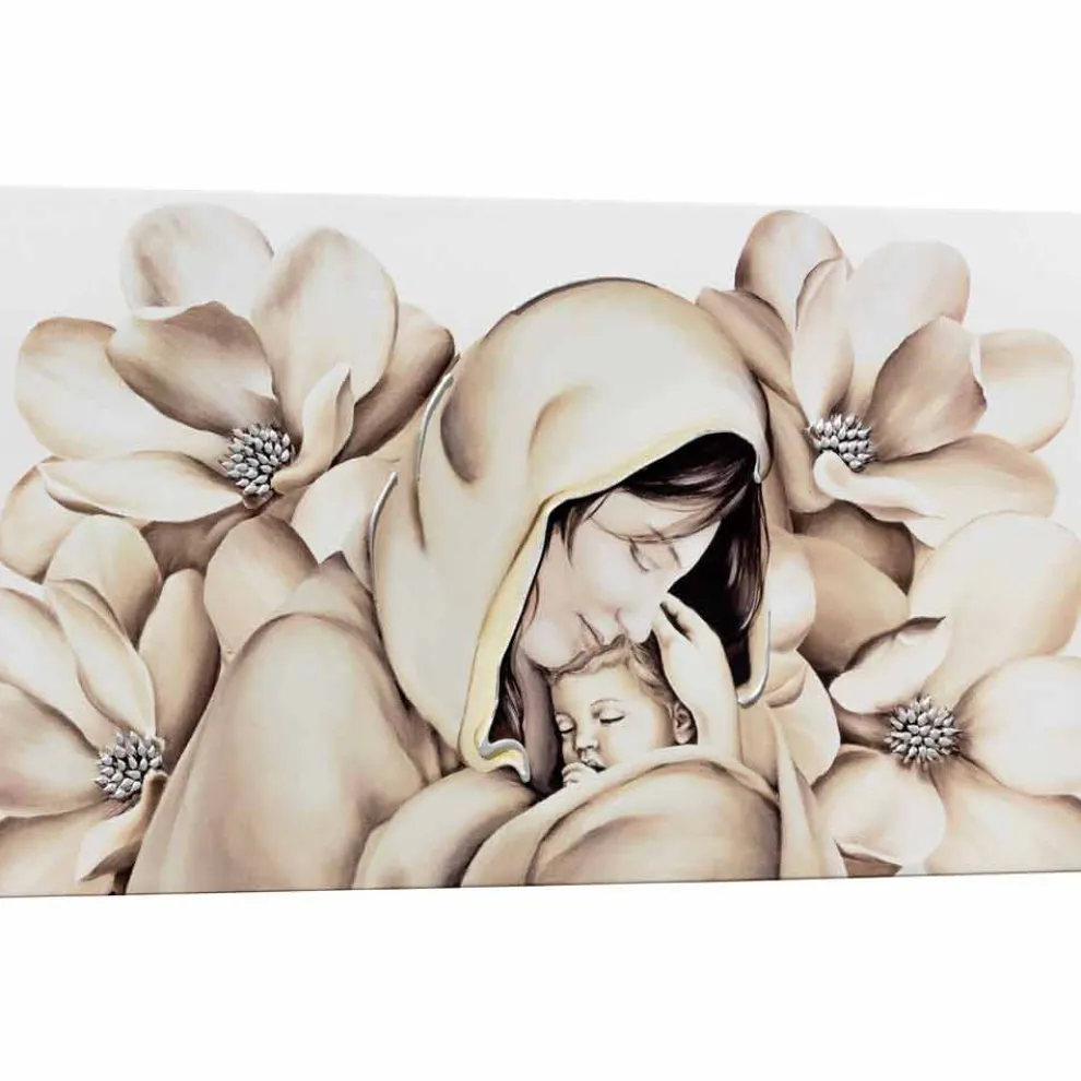 Modernes Design Gemälde in Relief auf Leinwand in Italien gefertigt Sole