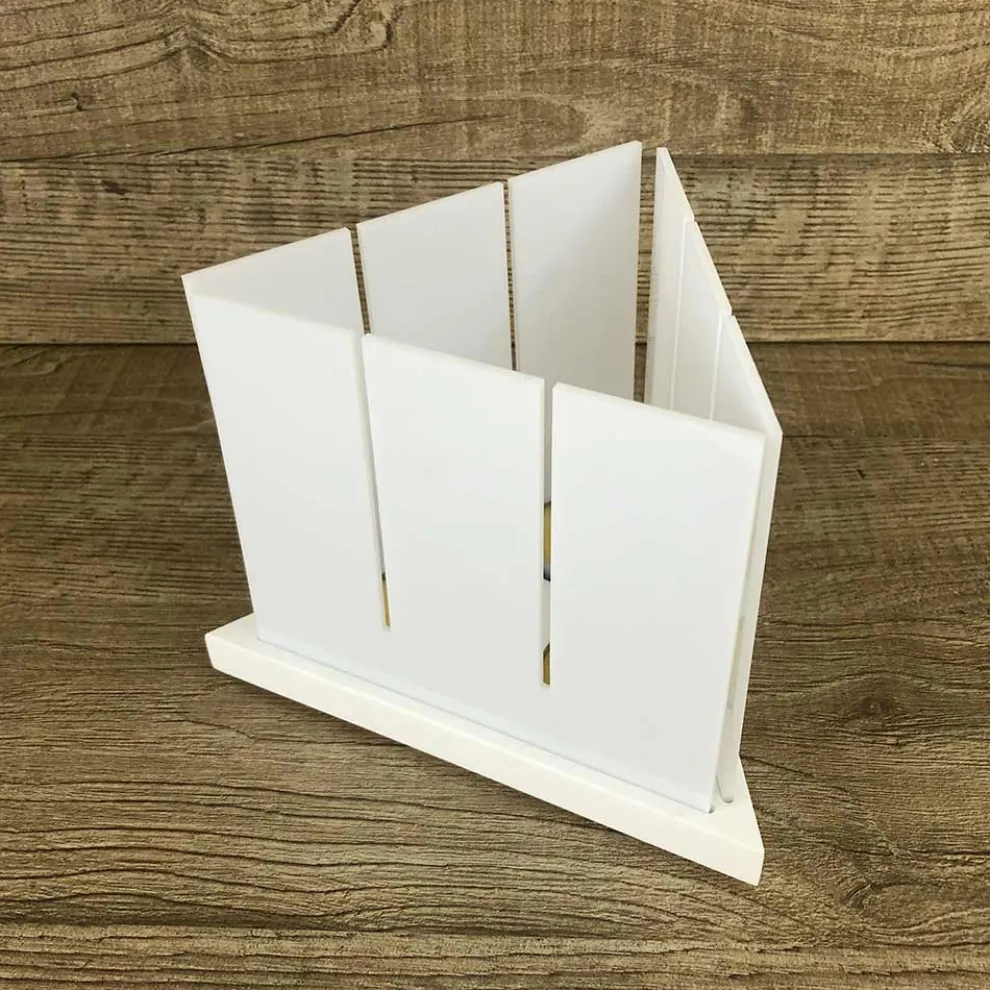 Modernes Design Laterne aus hochwertigem weißem Corian Made in Italy - Sisifo