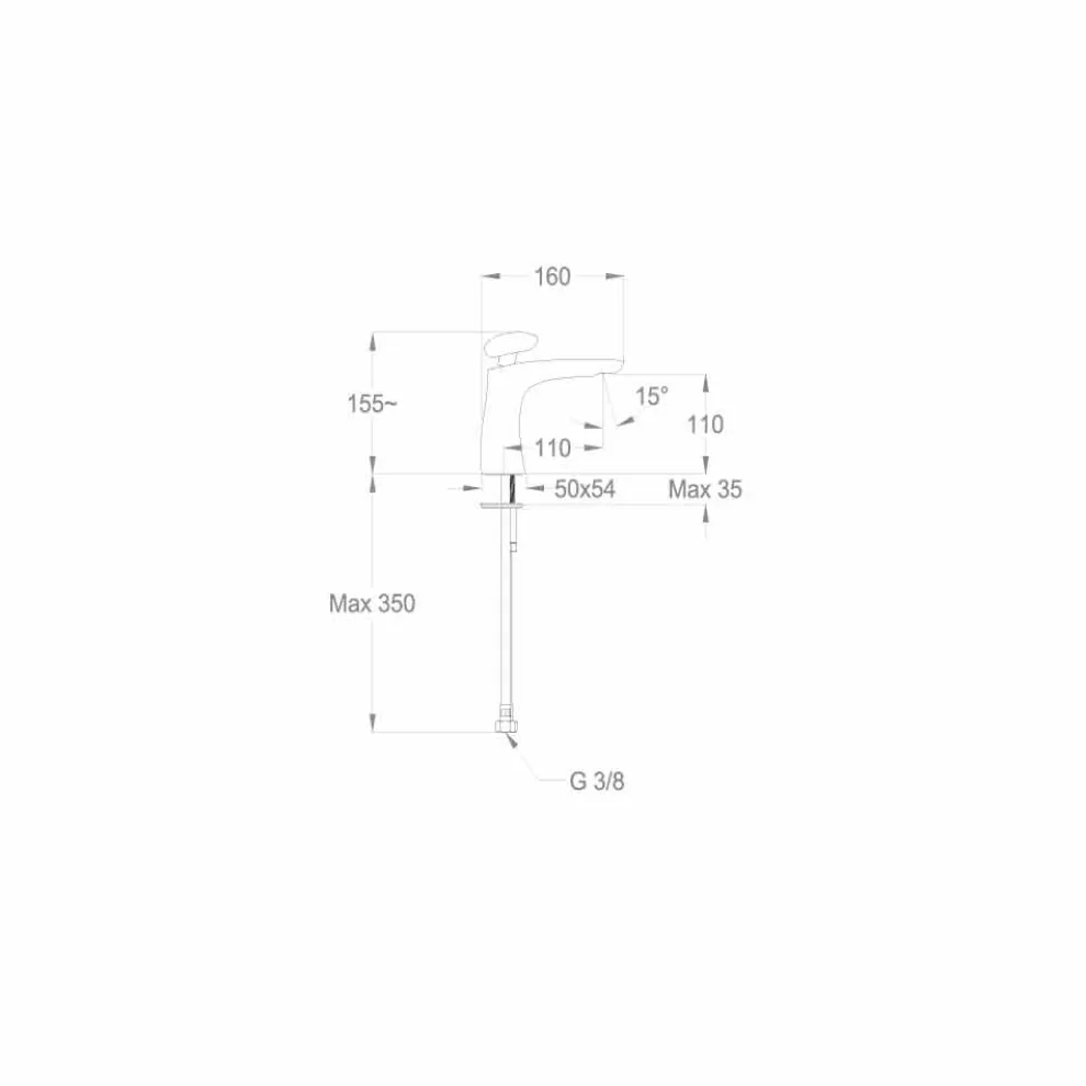 Modernes Design Messing Waschtischmischer Made in Italy - Besugo